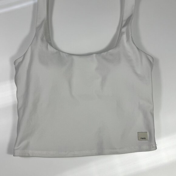 Vuori Women's Daily Crop Tank White XS - Picture 4 of 9